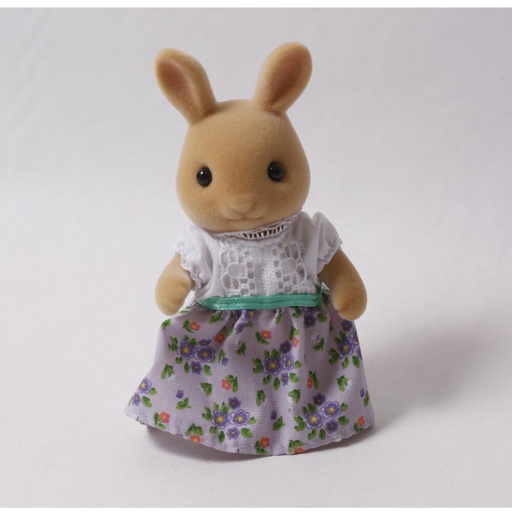 Sylvanian Families Sunny Mother Rabbit Flocked Doll Figurine ~ 260812-WH 1244